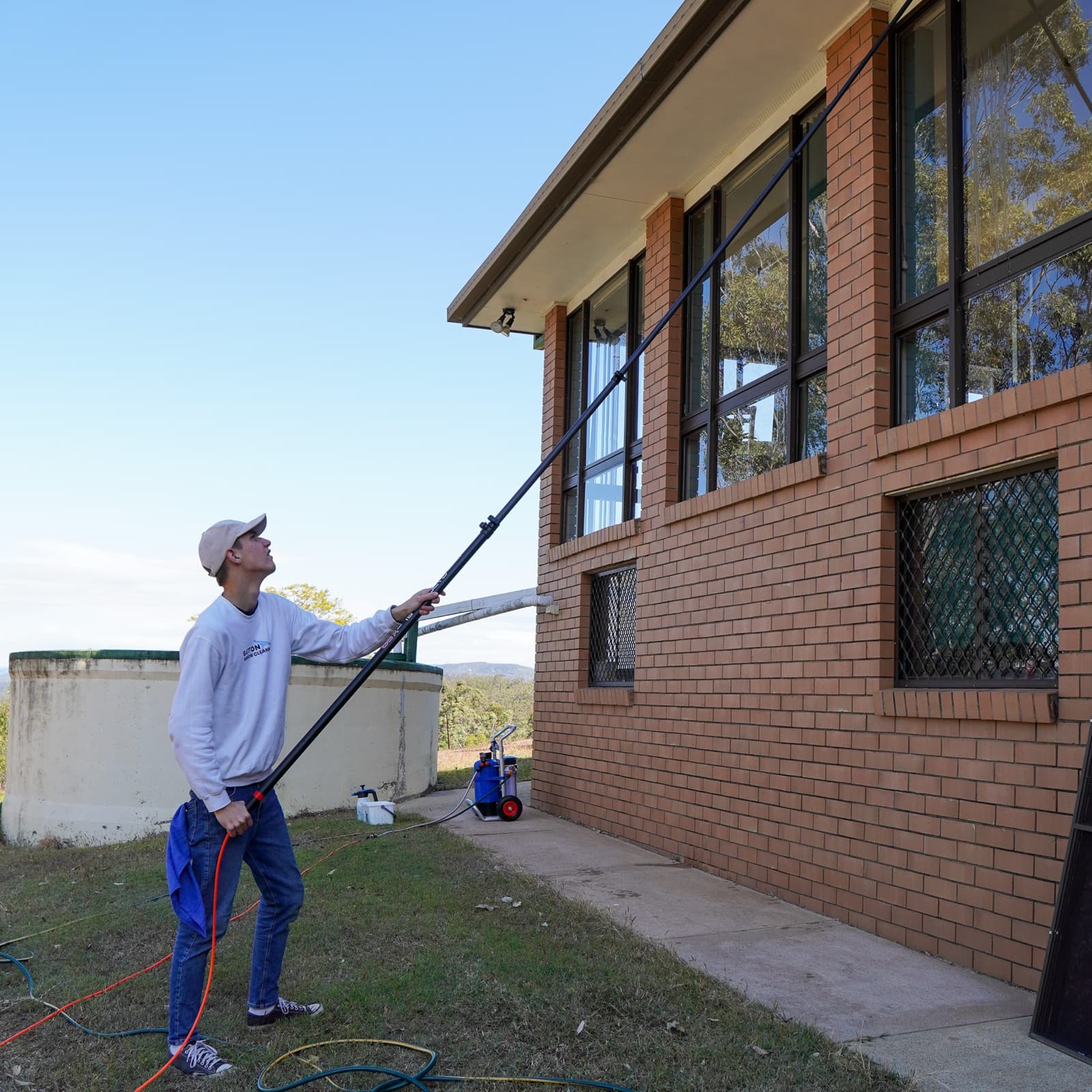 Commercial window cleaning in Gatton